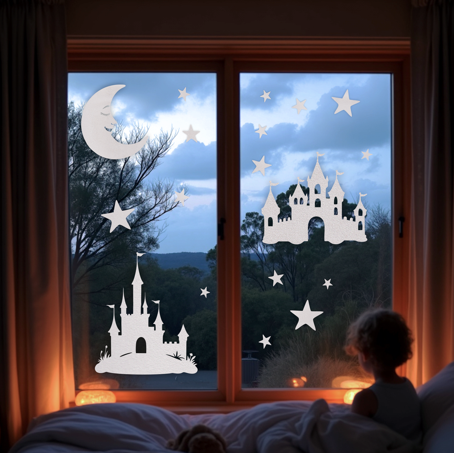 Magical and Mystical - Enchanted Castles – Frosted Window Clings