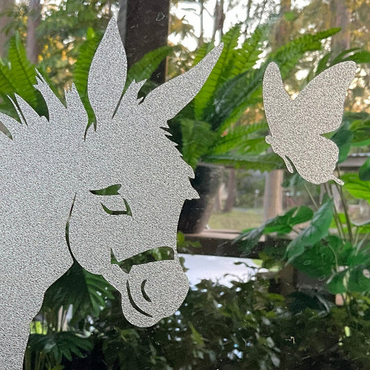 Donkey – Frosted Window Cling (Farmyard Collection)