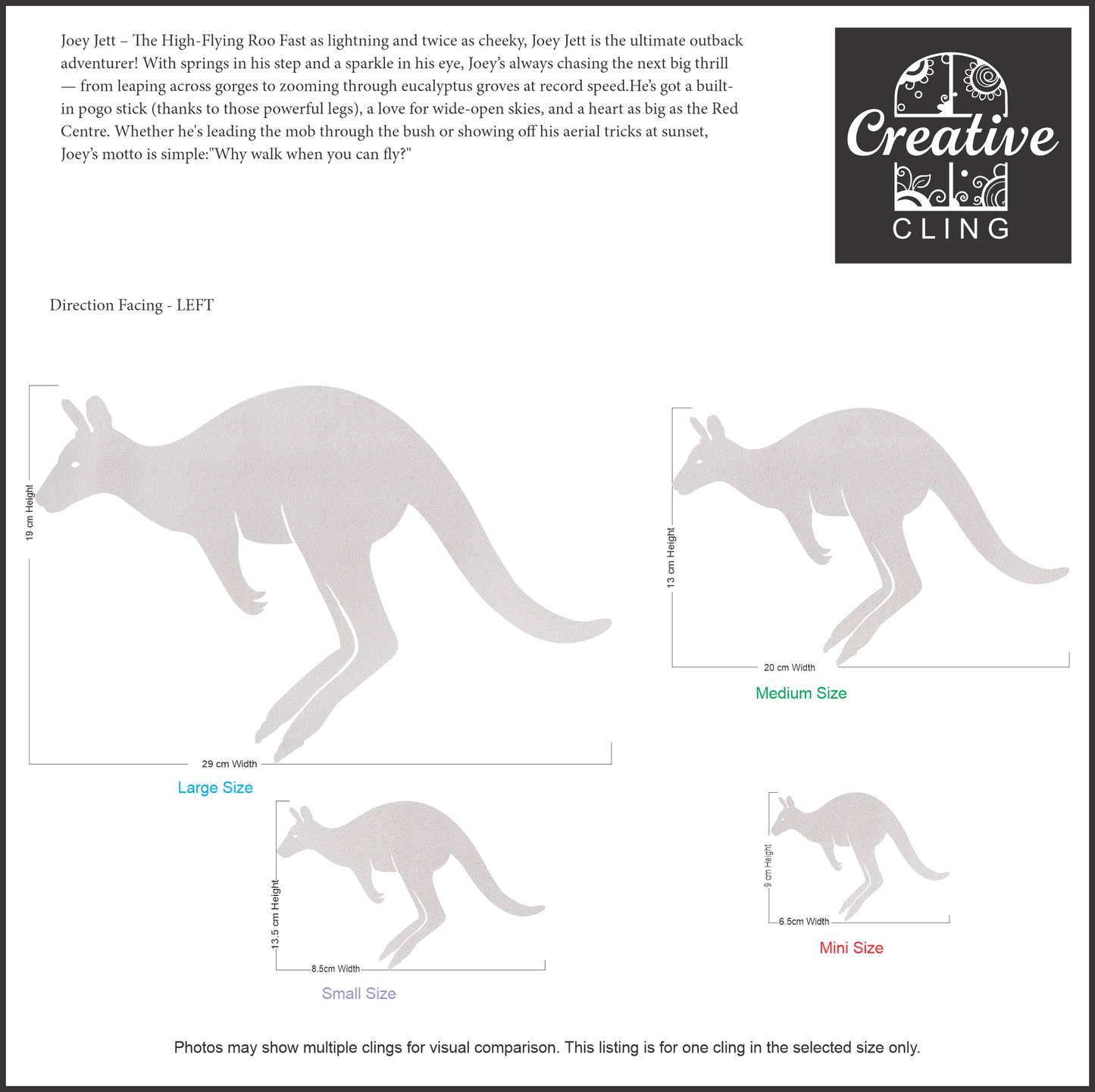 Wildlife Wonders – Australian Animals Collection - Bush Buddies – Gentle, Snuggly, and Sweet - Frosted Window Clings