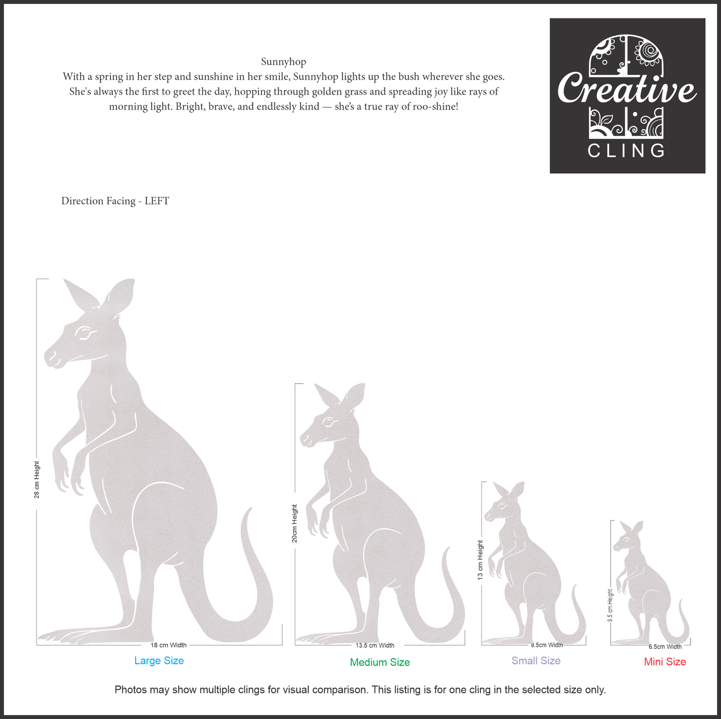 Wildlife Wonders – Australian Animals Collection - Bush Buddies – Gentle, Snuggly, and Sweet - Frosted Window Clings