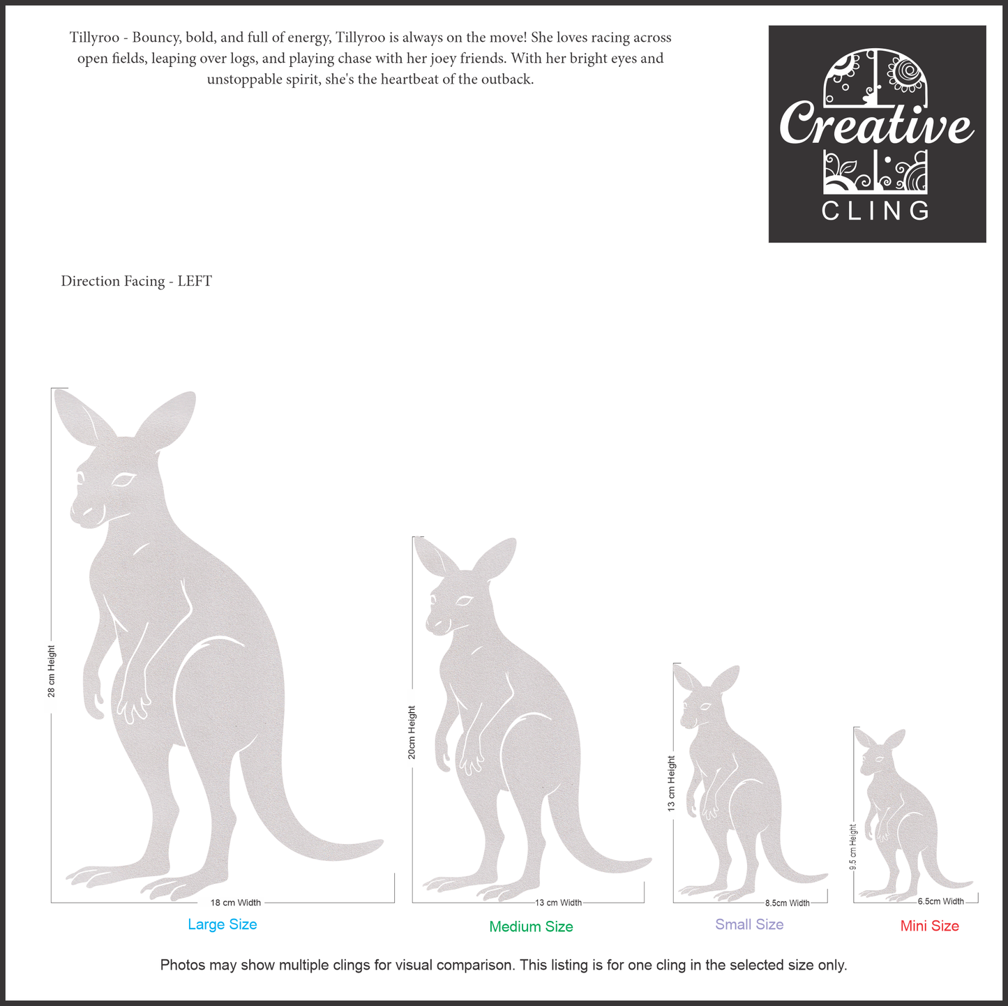 Wildlife Wonders – Australian Animals Collection - Bush Buddies – Gentle, Snuggly, and Sweet - Frosted Window Clings