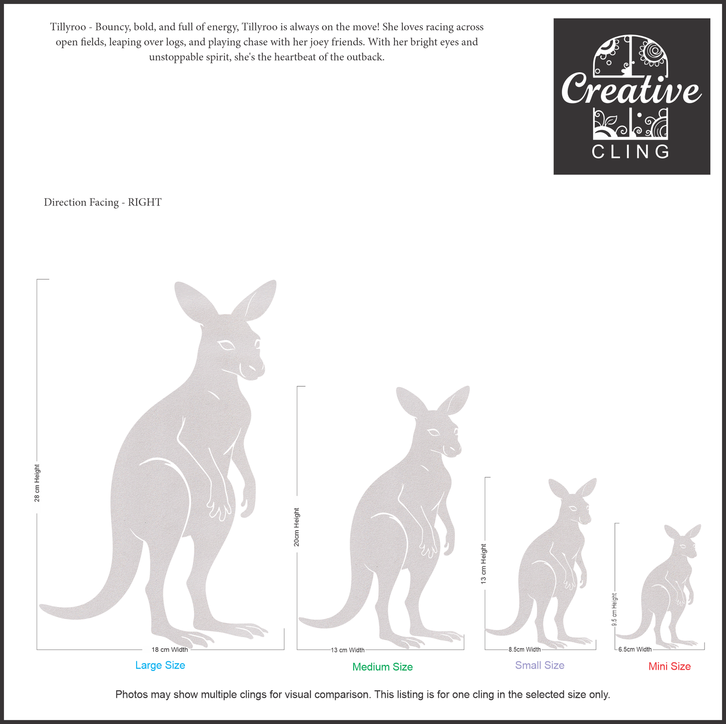 Wildlife Wonders – Australian Animals Collection - Bush Buddies – Gentle, Snuggly, and Sweet - Frosted Window Clings