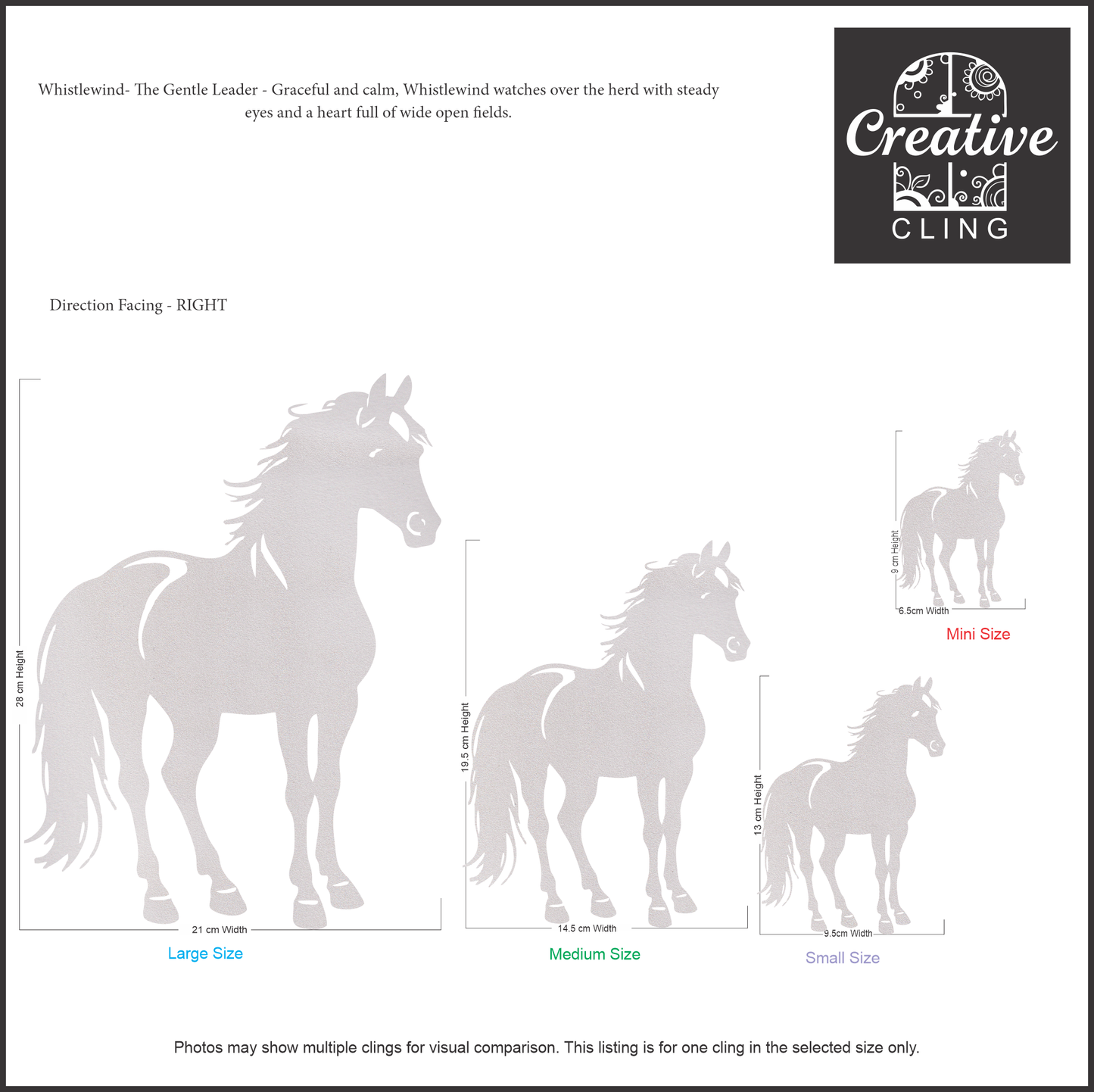 Farmyard Friends - Neigh & Nuzzle – Horses and Ponies - Frosted window Clings