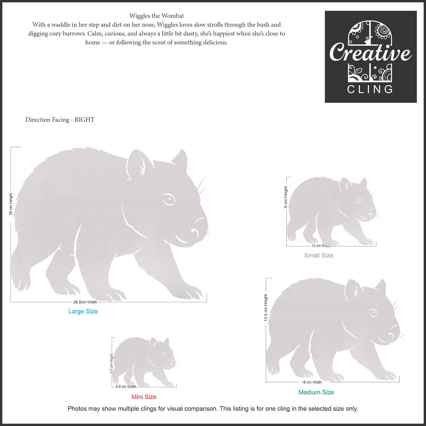 Wildlife Wonders – Australian Animals Collection - Bush Buddies – Gentle, Snuggly, and Sweet - Frosted Window Clings
