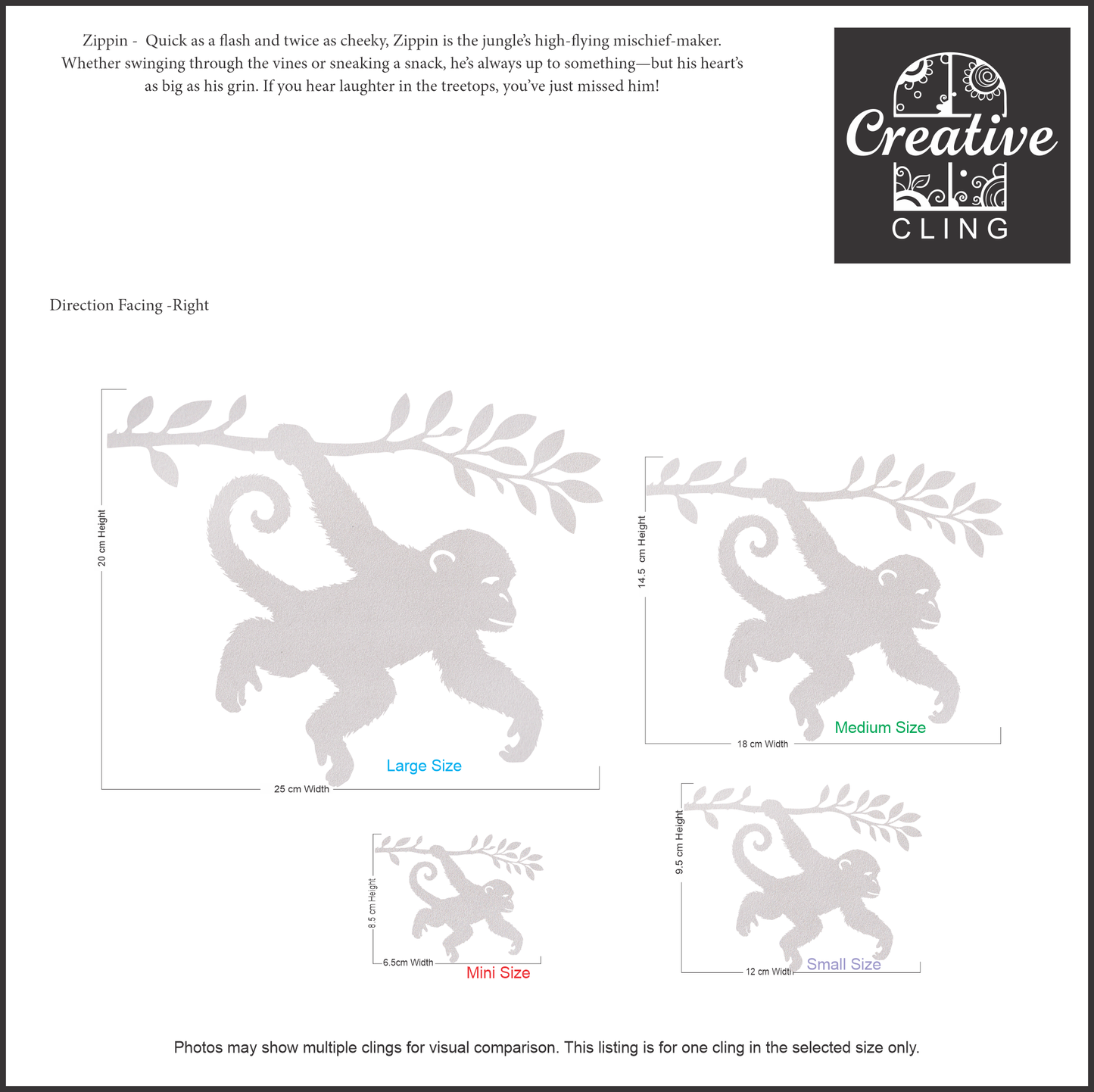Wildlife Wonders - Rainforest Dwellers - Frosted Window Clings