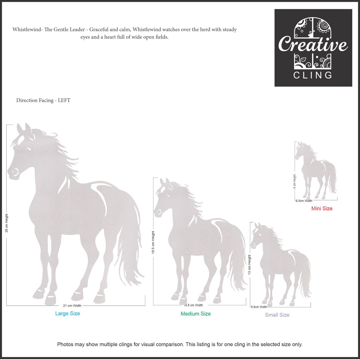 Farmyard Friends - Neigh & Nuzzle – Horses and Ponies - Frosted window Clings