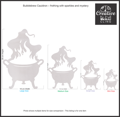 Halloween Magic -  Witches and Wizards -  Frosted Window Clings