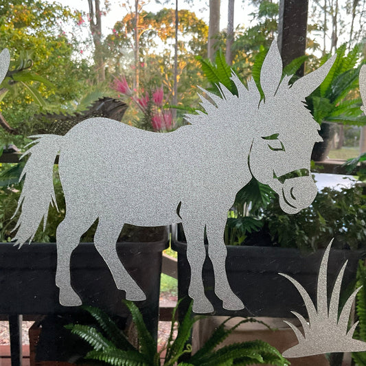 Donkey – Frosted Window Cling (Farmyard Collection)