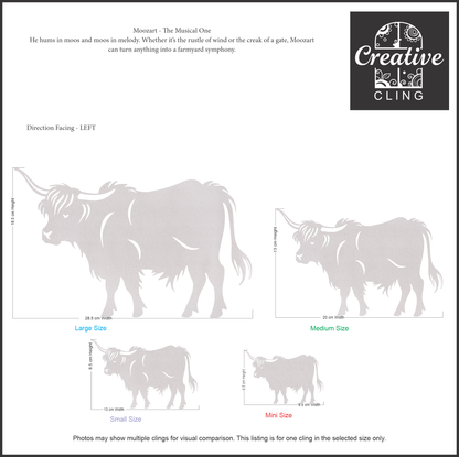 Farmyard Friends - Moo Crew – Cows and Calves - Frosted window Clings