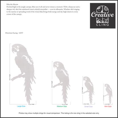 Wildlife Wonders - Rainforest Dwellers -  Frosted Window Clings
