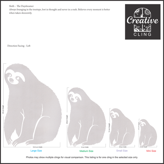 Wildlife Wonders - Rainforest Dwellers -  Frosted Window Clings