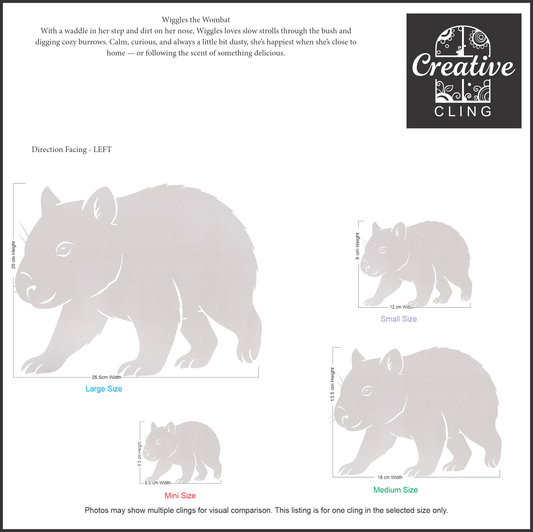 Wildlife Wonders – Australian Animals Collection - Bush Buddies – Gentle, Snuggly, and Sweet - Frosted Window Clings
