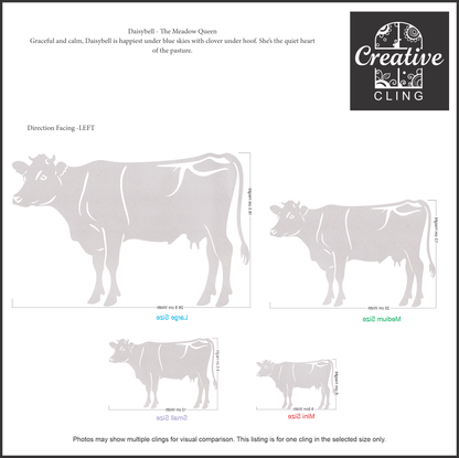 Farmyard Friends - Moo Crew – Cows and Calves - Frosted window Clings
