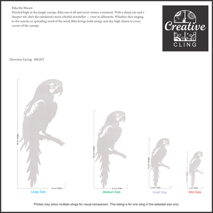 Wildlife Wonders - Rainforest Dwellers -  Frosted Window Clings