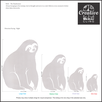 Wildlife Wonders - Rainforest Dwellers -  Frosted Window Clings
