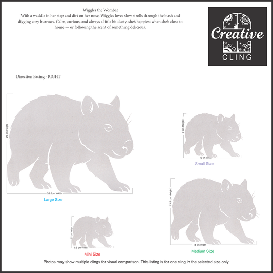 Wildlife Wonders – Australian Animals Collection - Bush Buddies – Gentle, Snuggly, and Sweet - Frosted Window Clings