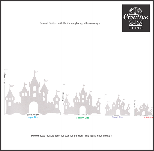 Magical and Mystical  - Enchanted Castles – Frosted Window Clings