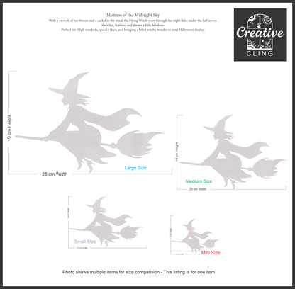 Halloween Magic -  Witches and Wizards -  Frosted Window Clings